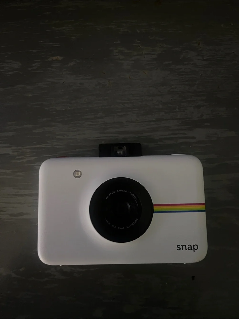 Polaroid Snap Instant Digital Camera - White with Rainbow Accent